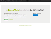 Tablet Screenshot of admin.thegreenwebfoundation.org